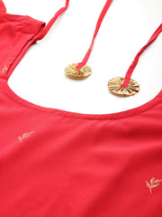 Floral Printed Gotta Patti Kurta With Palazzos & Dupatta-AHKUDUPZ-COMBO-879