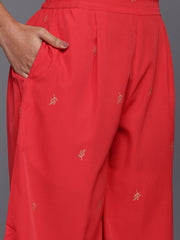 Floral Printed Gotta Patti Kurta With Palazzos & Dupatta-AHKUDUPZ-COMBO-879