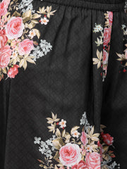 Black Printed Kurta Set for Women's-AHKUDUPZ-Combo-242