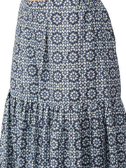 Blue & Pink Printed Kurta Set-AHKUDUSH-Combo-264
