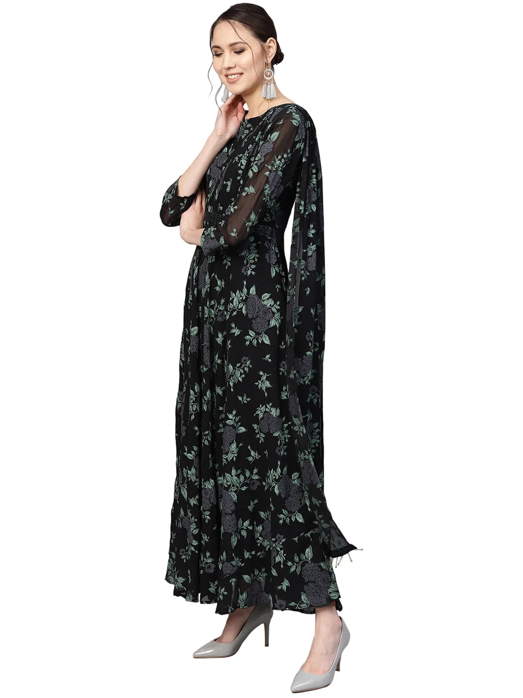 Flared Printed Kurta - Buy Indian Kurtis for Ladies Online