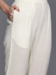 Floral Printed Regular Pure Cotton Kurta with Trousers & Jacket-AHKUJKPN-COMBO-718