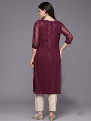 Women Embellished Sequinned Kurta