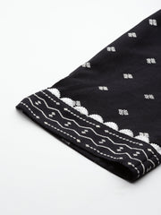 Geometric Printed Regular Kurta with Trousers