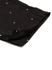 Womens Black Viscose Rayon Fusion Kurta Sets-AHKUPN-COMBO-1121