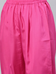 Pink & Golden Ombre Dyed Printed Kurta with Trousers-AHKUPN-COMBO-312