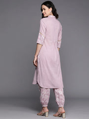 Floral Printed Regular Gotta Patti Pure Cotton Kurta With Salwar-AHKUPN-COMBO-678