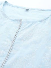 Floral Printed Regular Pure Cotton Kurta With Palazzos-AHKUPN-COMBO-681