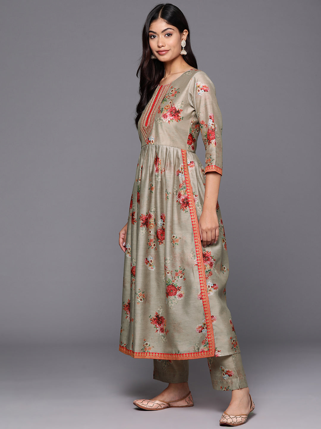 Women's Floral Kurta Set - Printed Indian Kurta Sets Online