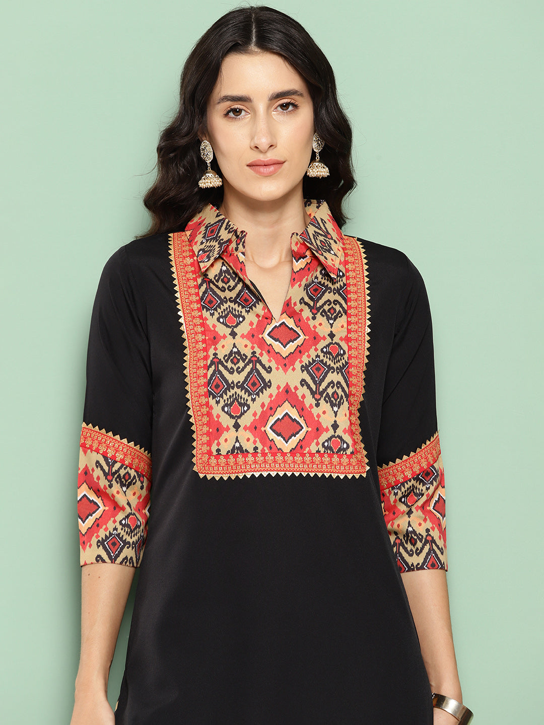 Black Printed Women's Kurta Sets | Indian Kurta Sets