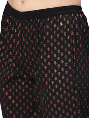 Black Printed Pathani Kurta Sets-AHKUPN-Combo-155