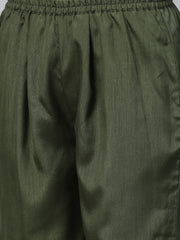 Green & Yellow Pleated Kurta with Palazzo Set-AHKUPN-Combo-225
