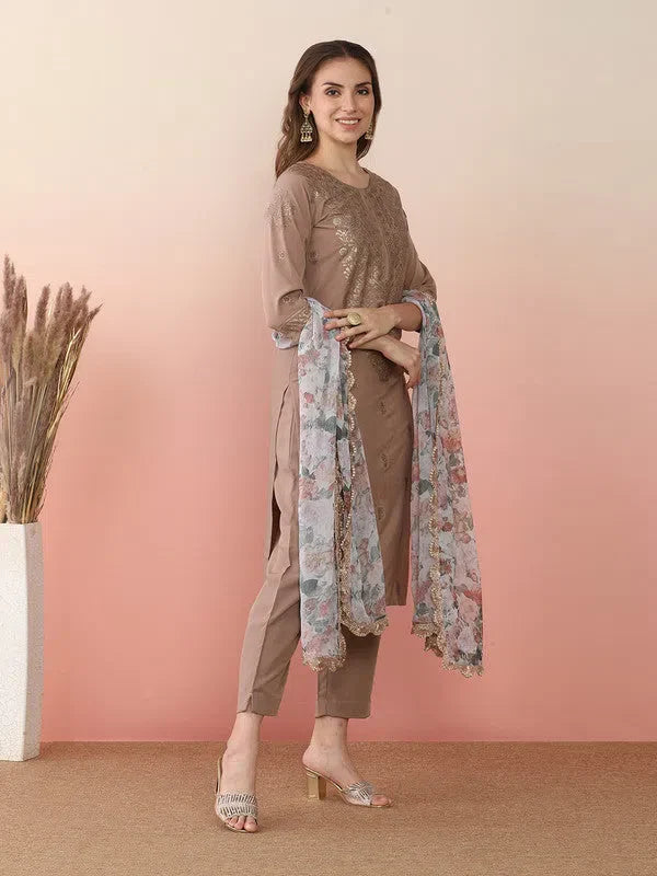 Trendy Kurta and Palazzo Set for Women - Printed Polyester