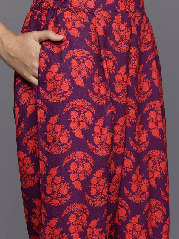 Stylish Women's Kurta Palazzo Set - Printed Palazzo Pants Set