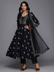 Geometric Printed Kurta with Trousers & With Dupatt
