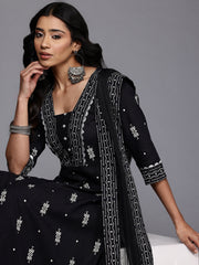 Geometric Printed Kurta with Trousers & With Dupatt
