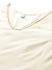 Womens Off White Crepe Fusion Kurta Sets With Dupatta-AHKUPNDU-COMBO-1116