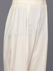 Womens Off White Crepe Fusion Kurta Sets With Dupatta-AHKUPNDU-COMBO-1116