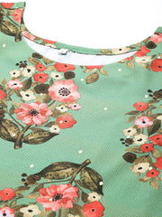 Women Floral Printed Regular Kurta with Trousers & With Dupatta-AHKUPNDU-COMBO-849