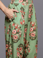 Women Floral Printed Regular Kurta with Trousers & With Dupatta-AHKUPNDU-COMBO-849
