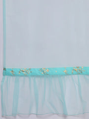 Women Floral Printed Panelled Gotta Patti Pure Cotton Kurta with Trousers & With Dupatta-AHKUPNDU-COMBO-917