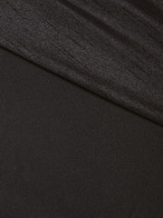 Black Plain A-Line Ethnic Dress-AHKUPSGP-828