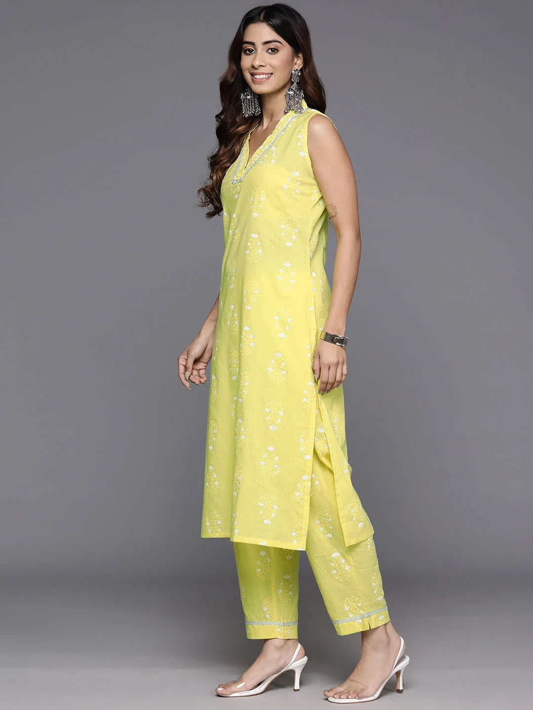 Floral Cotton Kurta Sets for Women | Indian Kurta Sets Online