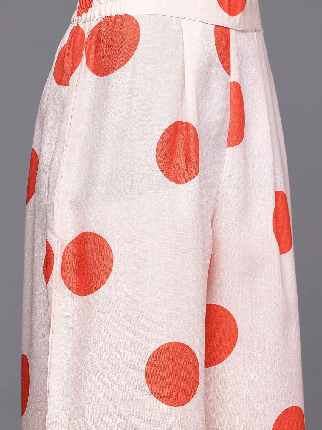 Womens Off White Cotton Blend Fusion Kurta Sets-AHKUPZ-COMBO-1118