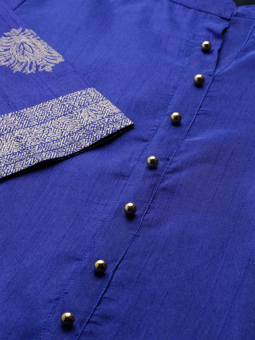 Blue & Green High Low Kurta Set | Women's Indian Kurta Sets