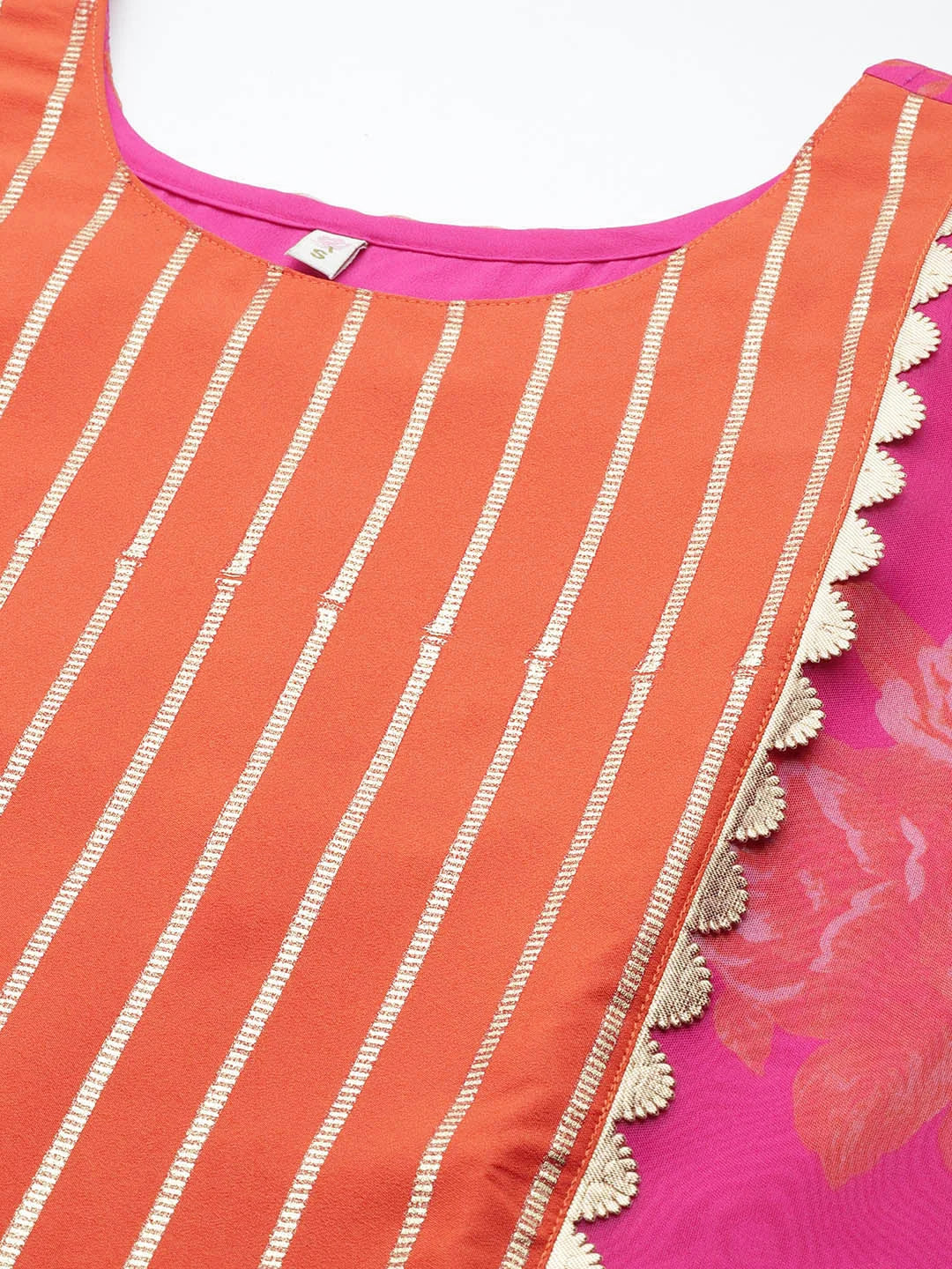 Pink Floral Kurta Palazzo Set | Women's Palazzo Pants Outfit