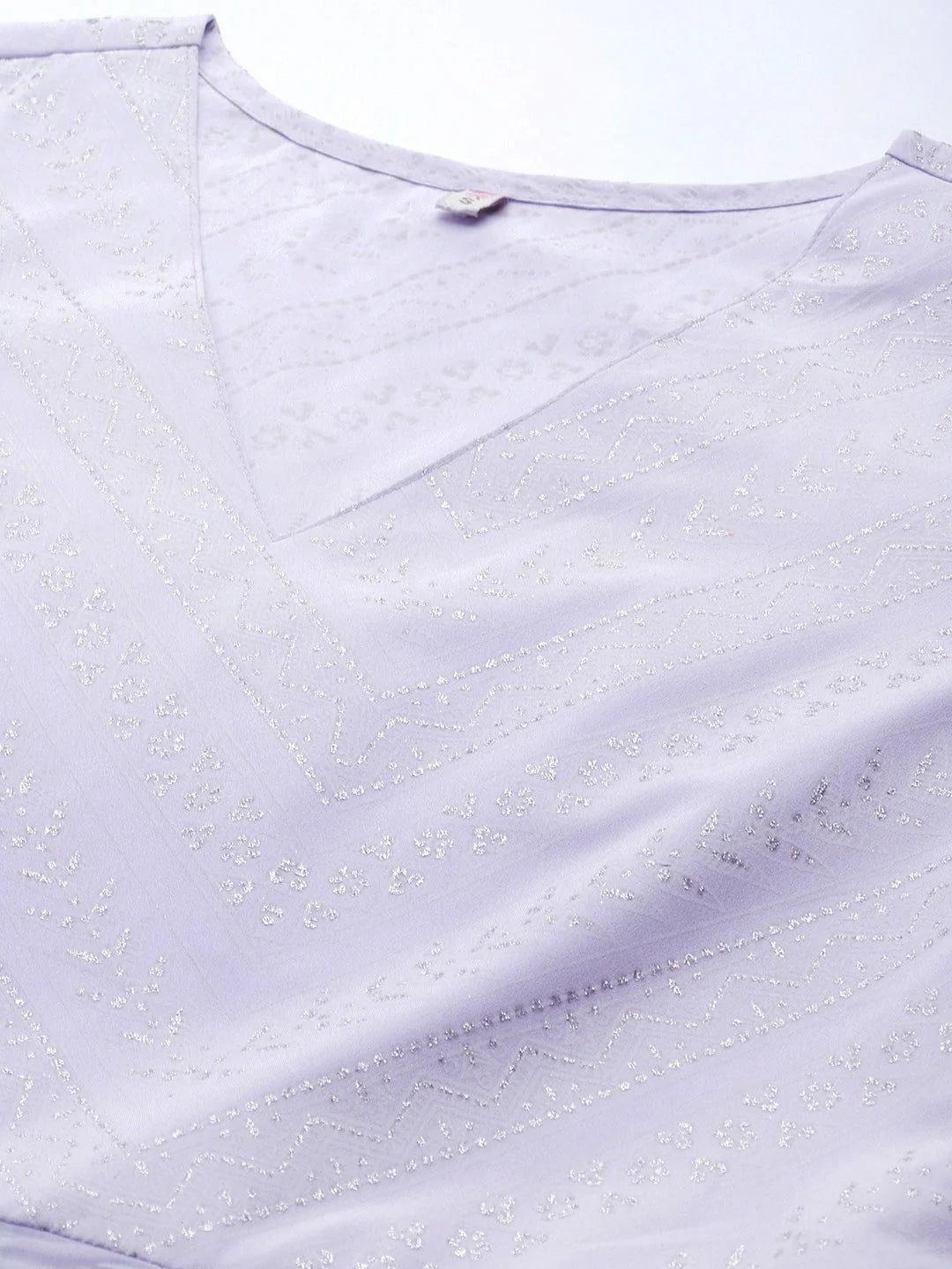 Lavender Floral Kurta Palazzo Set with Sequins | Women's Style