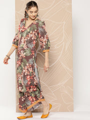 Women Printed Kurta with Palazzos-AHKUPZ-COMBO-659-ICH