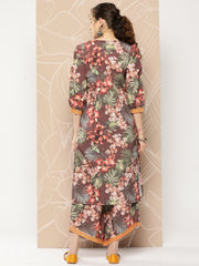 Women Printed Kurta with Palazzos-AHKUPZ-COMBO-659-ICH