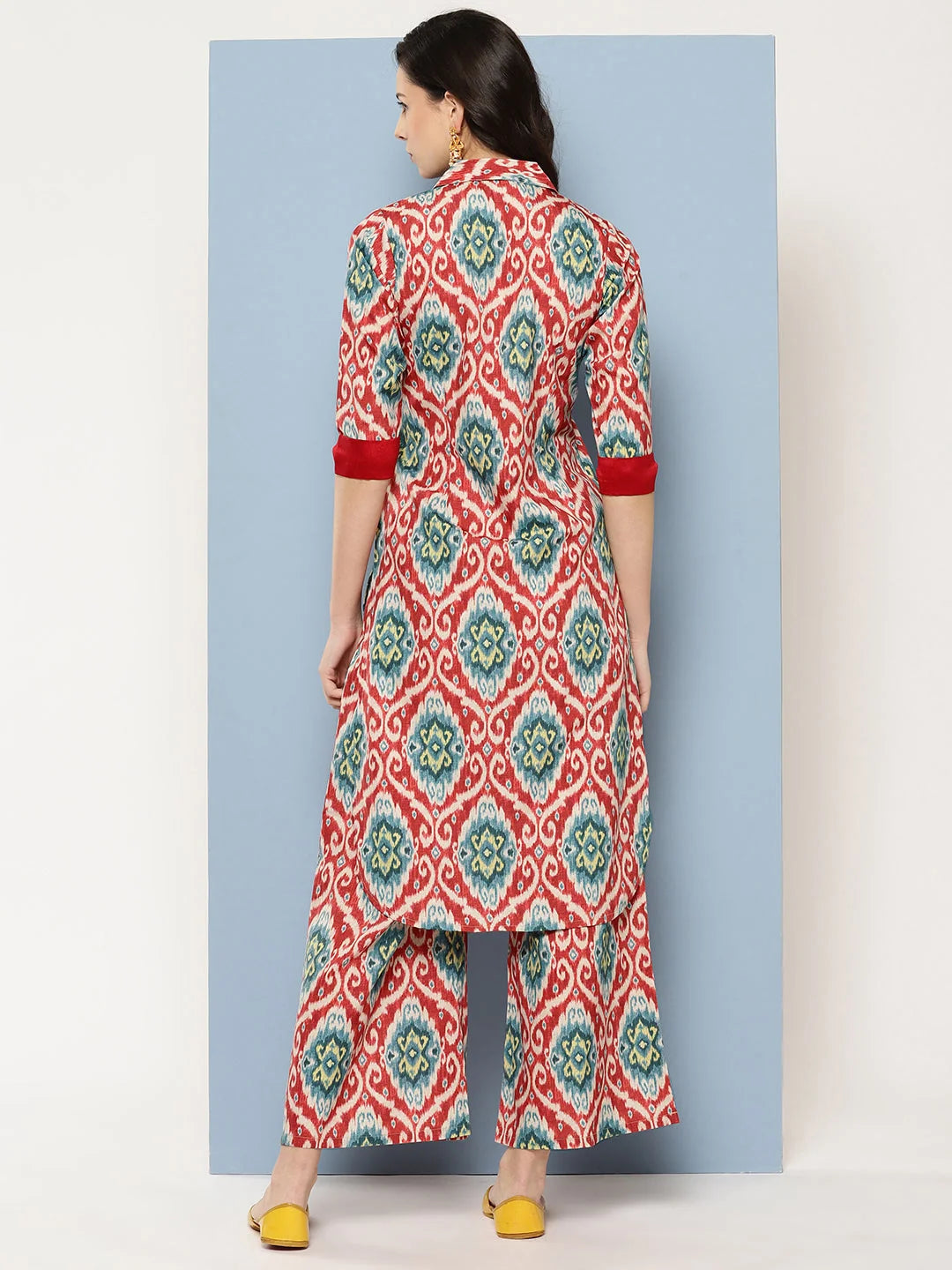 Ethnic Print Kurta and Palazzo Set | Women's Palazzo Pants