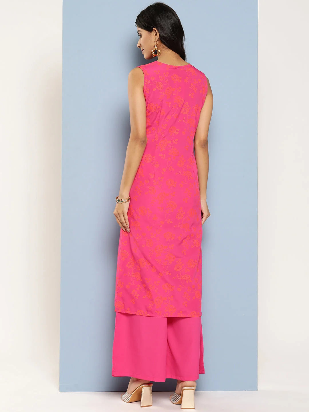 Floral Kurta and Palazzo Set | Empire Waist Women's Fashion