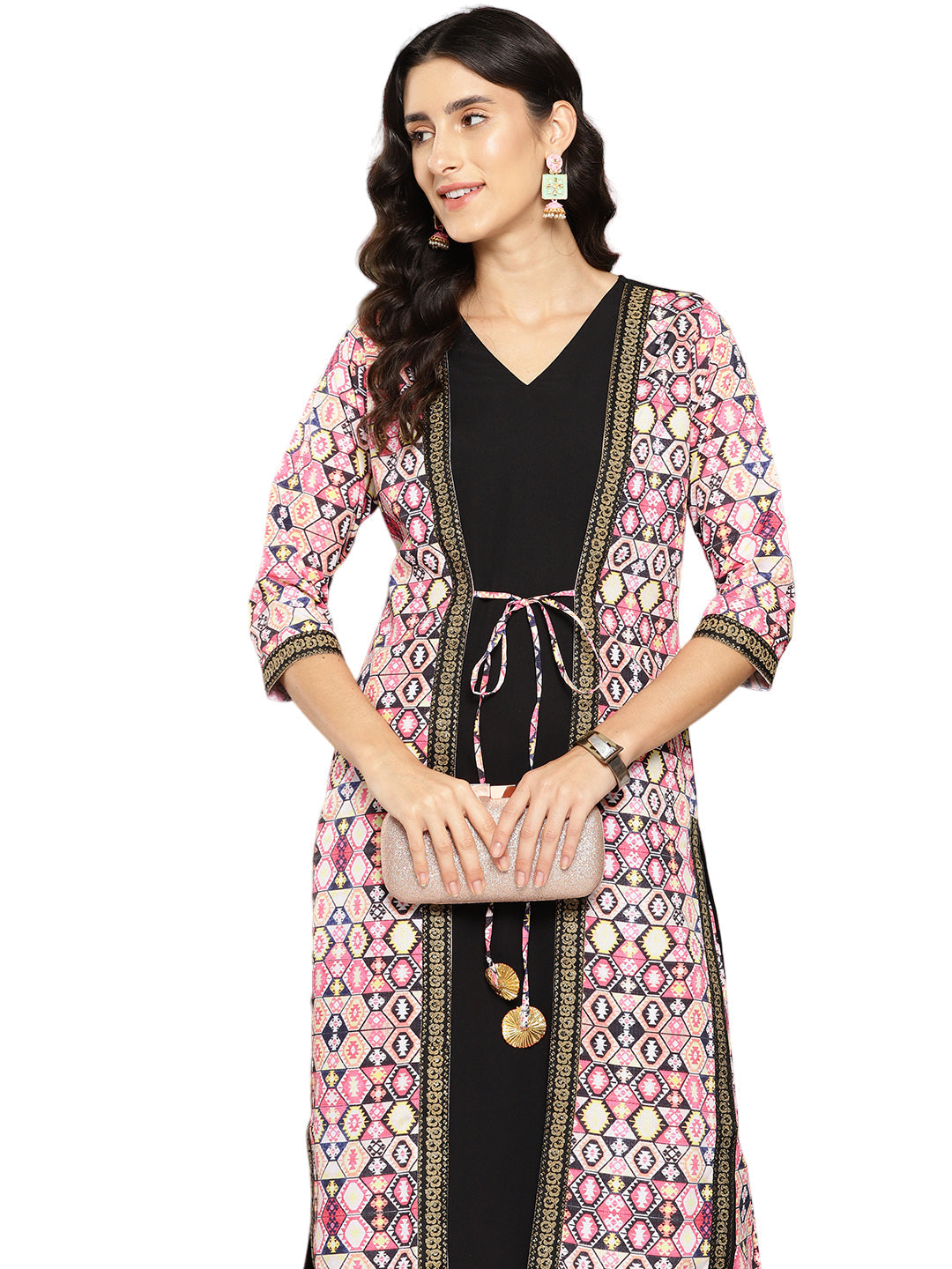 Women Printed Regular Kurta with Palazzos-AHKUPZ-COMBO-795-ICH