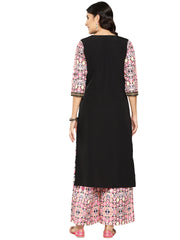 Women Printed Regular Kurta with Palazzos-AHKUPZ-COMBO-795-ICH