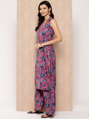 Women Floral Printed Regular Kurta with Palazzos-AHKUPZ-COMBO-844-ICH