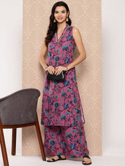Women Floral Printed Regular Kurta with Palazzos-AHKUPZ-COMBO-844-ICH