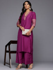 Women Ethnic Motifs Printed Pleated Kurta with Palazzos-AHKUPZ-COMBO-971