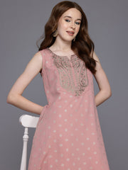 Women Ethnic Motifs Printed Zari Kurta with Palazzos-AHKUPZ-COMBO-978