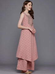 Women Ethnic Motifs Printed Zari Kurta with Palazzos-AHKUPZ-COMBO-978
