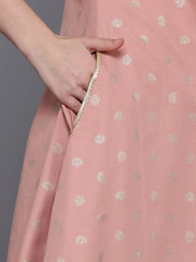 Women Ethnic Motifs Printed Zari Kurta with Palazzos-AHKUPZ-COMBO-978