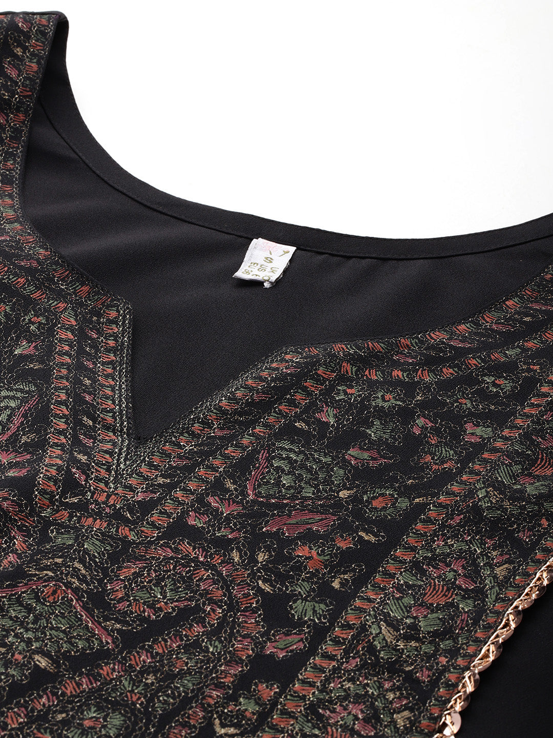 Paisley Sequinned Kurta with Palazzos - Women's Palazzo Sets