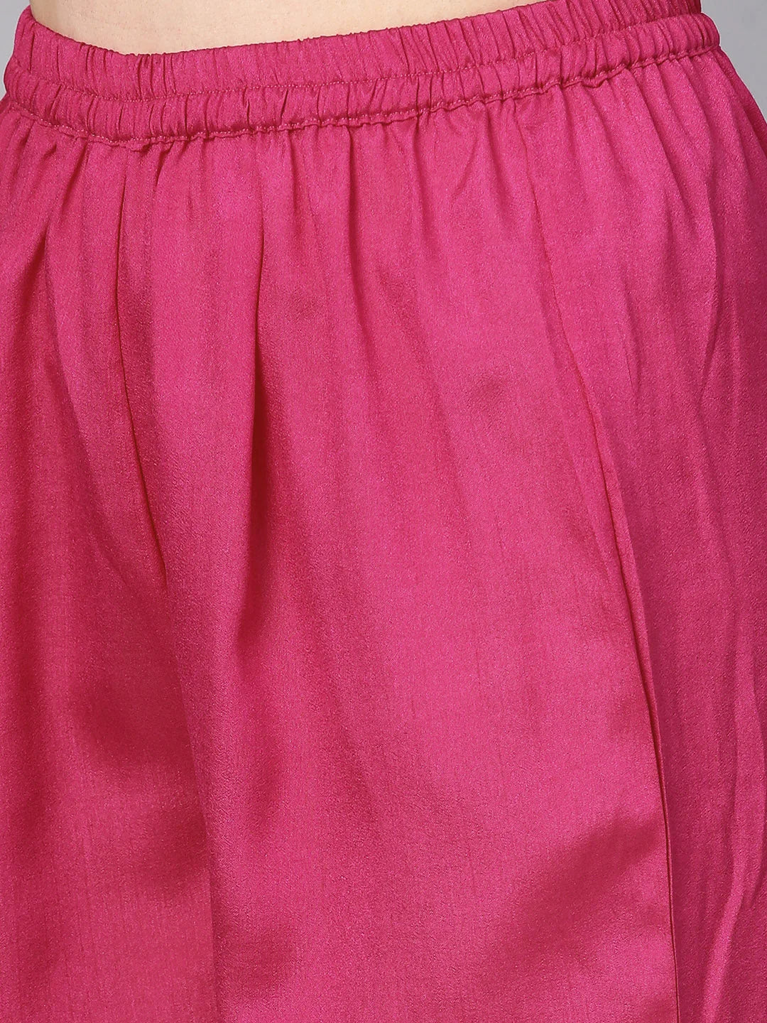 Off-White & Pink Printed Kurta Palazzo Set | Women's Style