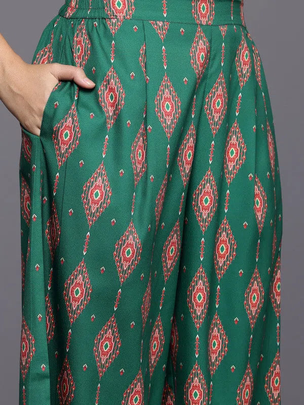 Women's Printed Kurta and Palazzo Set - Trendy Palazzo Pants Set