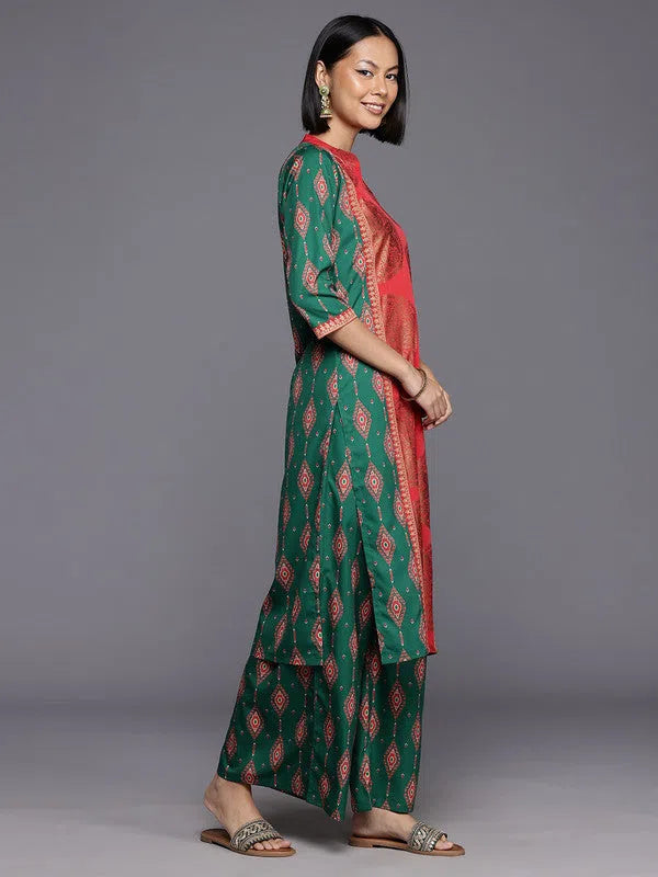 Women's Printed Kurta and Palazzo Set - Trendy Palazzo Pants Set