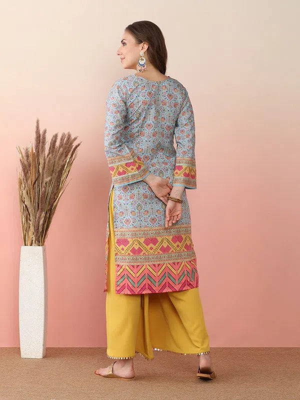 Trendy Printed Kurta Set | Women's Palazzo Pants Set Online