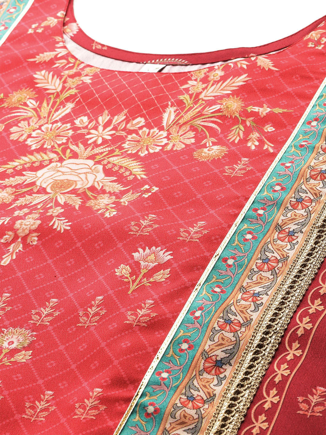 Floral Gotta Patti Kurta Palazzo Set with Dupatta Online