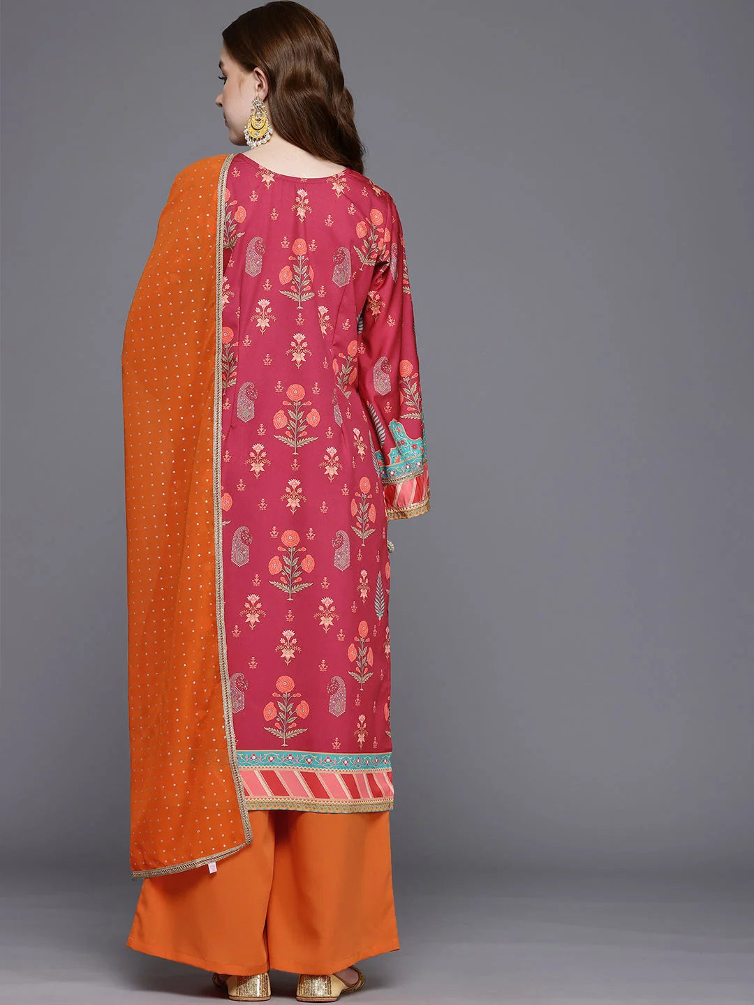 Floral Gotta Patti Kurta Palazzo Set with Dupatta Online